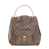 Louis Vuitton Monogram Metis Leather Handbag Brown
