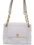 Chanel Coco Mark Shoulder Bag White