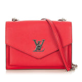 Louis Vuitton My Lock Me BB Leather Shoulder Bag Red