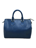 Louis Vuitton Speedy 25 Epi BLUL Eather