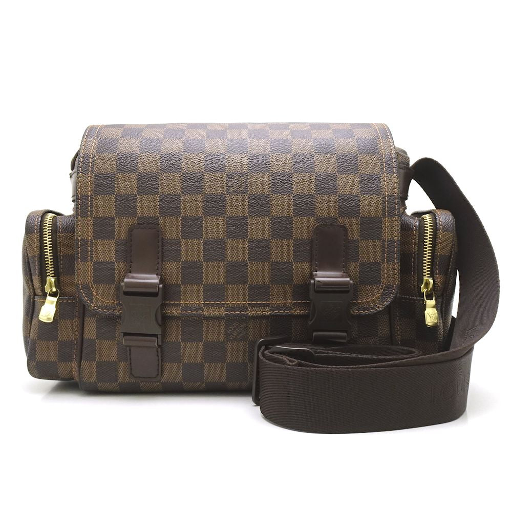 Louis Vuitton Damier Reporter Melville Ebene Diagonal Shoulder Brown