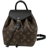 Louis Vuitton Montsouris NM BB Backpack Monogram Brown Black