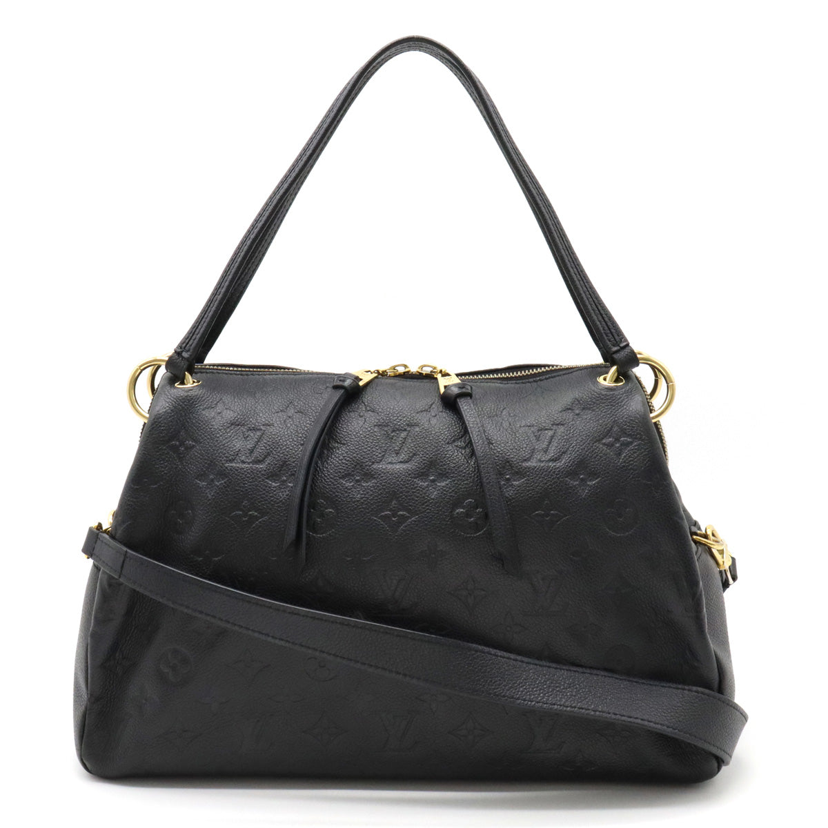 Louis Vuitton Monogram Implant Pontyu PM Shoulder Bag Noir Black