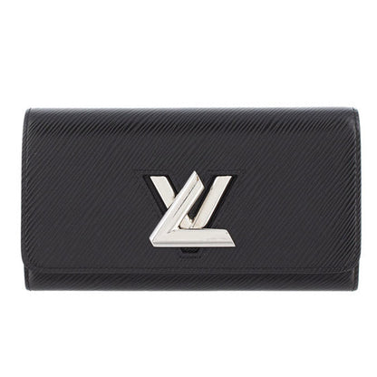 Louis Vuitton Epi Zipper Long Wallet Portefeuille Twist Noir Black