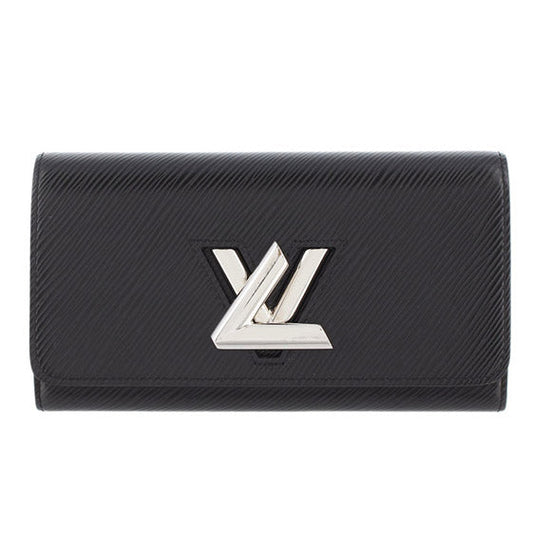 Louis Vuitton Epi Zipper Long Wallet Portefeuille Twist Noir Black