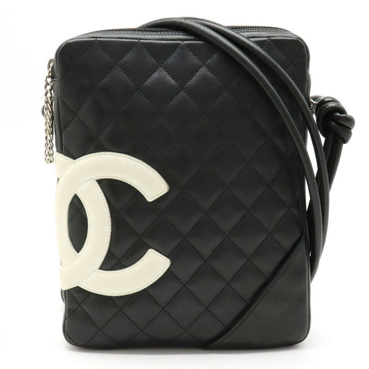 Chanel Coco Mark Pochette Shoulder Bag Crossbody Black White