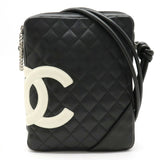 Chanel Coco Mark Pochette Shoulder Bag Crossbody Black White