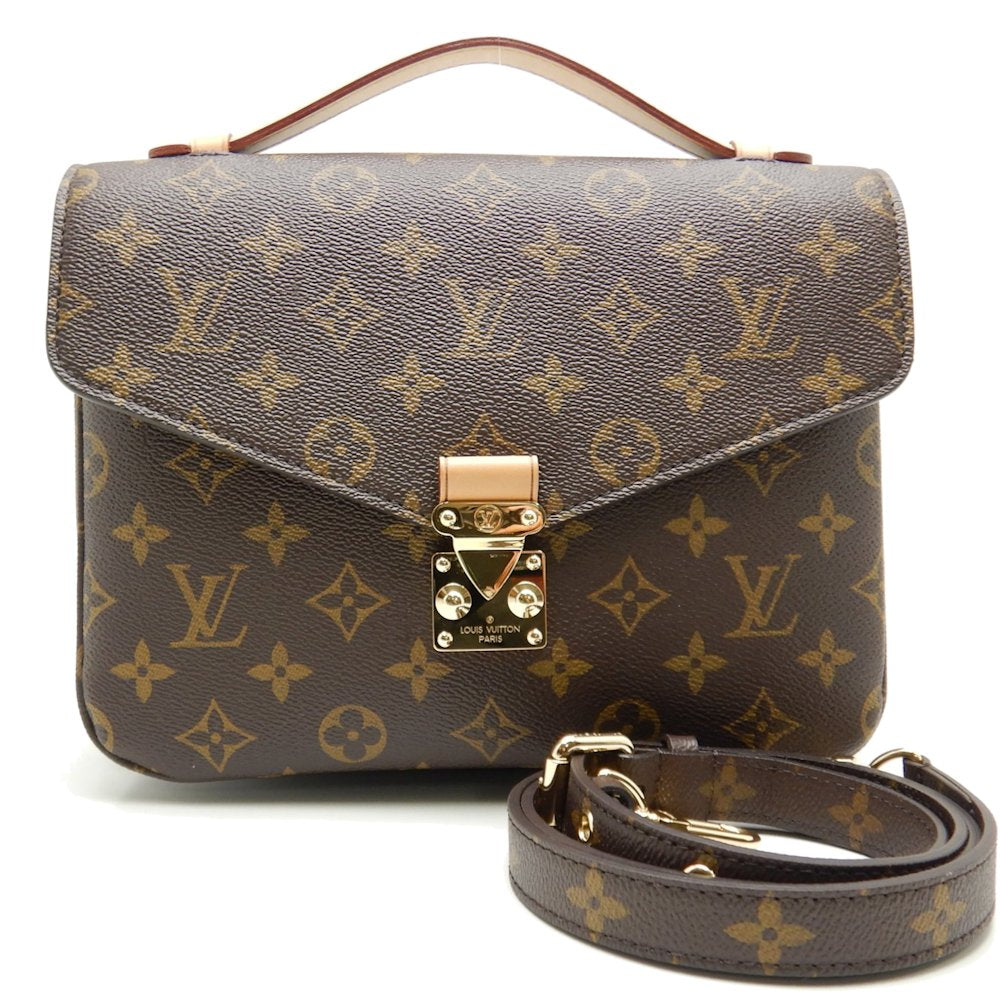 Louis Vuitton Monogram Pochette Metis MM Brown 2WAY Bag