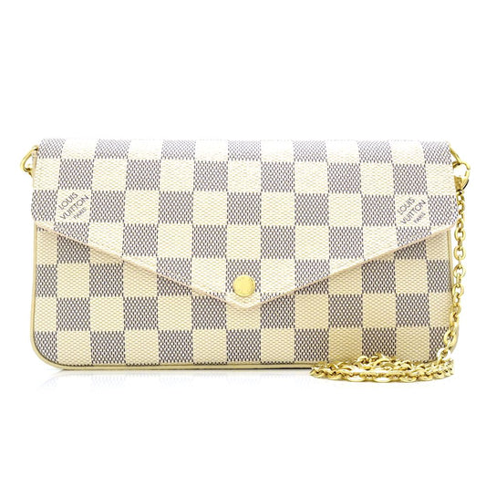 Louis Vuitton  Damier Azur Pochette Diagonal Hanging 2WAY