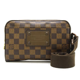 Louis Vuitton Damier Brooklyn Ebene Body Bag Waist Pouch Brown