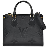 Louis Vuitton On The Go PM  Hand Bag Monogram Emplant