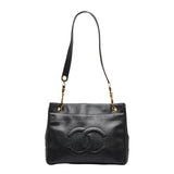 Chanel Deca coco Mark Chain Shoulder Bag Tote Bag Black