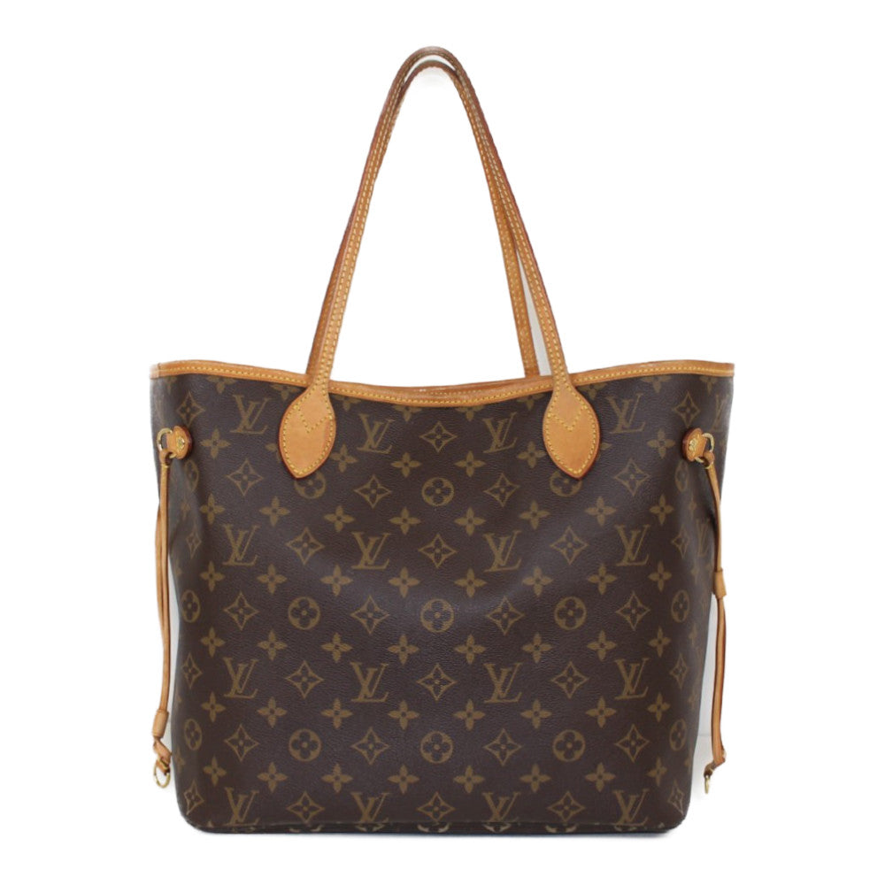 Louis Vuitton Neverfull MM Handbag Tote Bag Monogram Brown