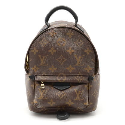 Louis Vuitton Monogram Palm Springs Backpack Mini Rucksack Leather Black
