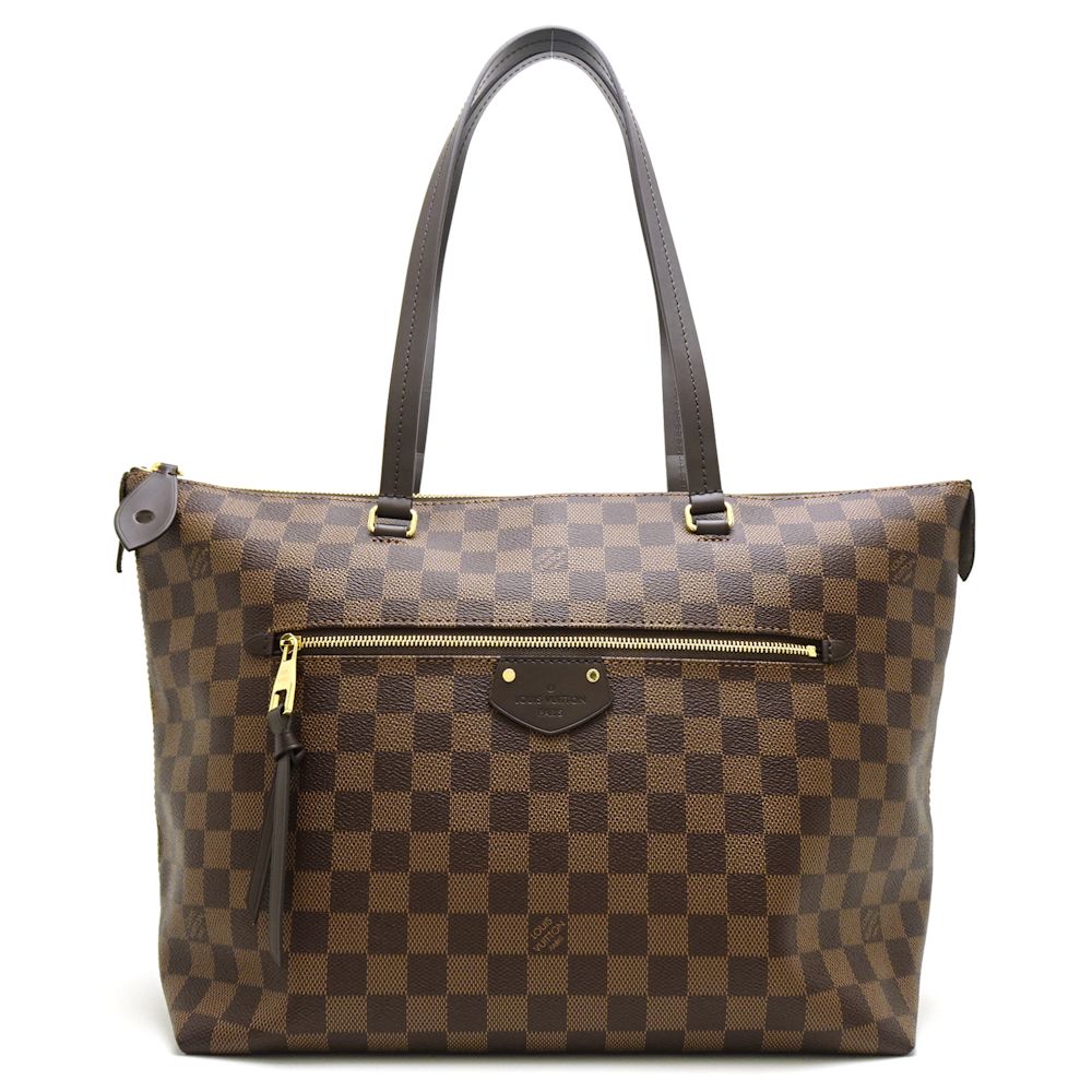 Louis Vuitton Damier Jena MM Ebene Shoulder Tote Brown Bag