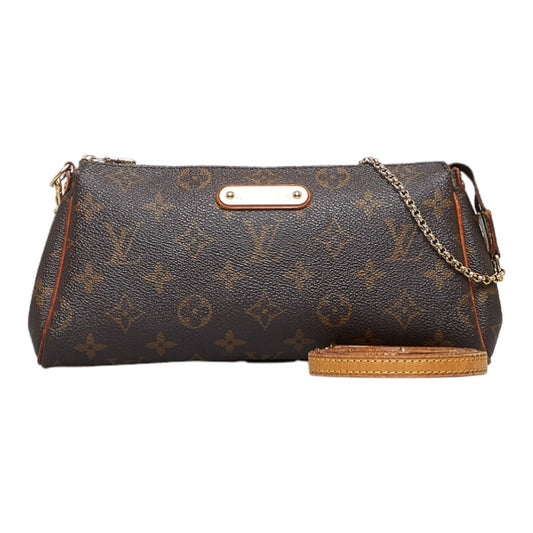 Louis Vuitton Monogram Eva Handbag Shoulder Bag 2way Brown