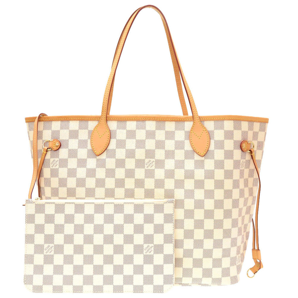 Louis Vuitton Damier Azur New Neverfull MM Tote Bag