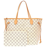 Louis Vuitton Damier Azur New Neverfull MM Tote Bag