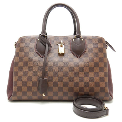 Louis Vuitton Damier Normandy Bordeaux 2WAY Bag Brown