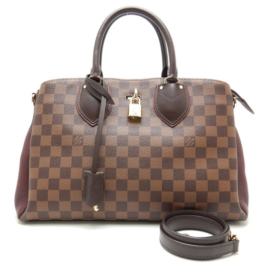 Louis Vuitton Damier Normandy Bordeaux 2WAY Bag Brown