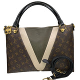 Louis Vuitton V Tote Shoulder Bag Monogram Noir Black