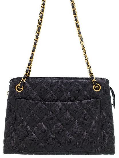 Chanel Matelasse Chain Shoulder Bag Black