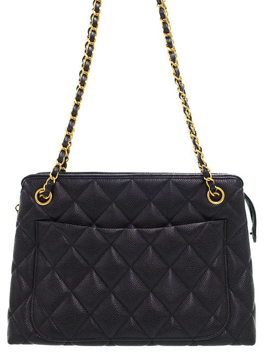 Chanel Matelasse Chain Shoulder Bag Black