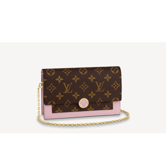 Louis Vuitton Portefeuil Flor Chain Monogram Mini Bag Shoulder Bag
