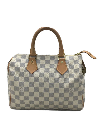 Louis Vuitton Speedy Handbag Damier Azur White
