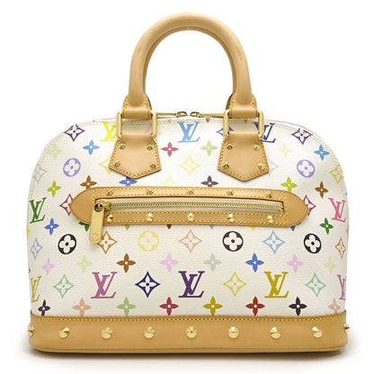 Louis Vuitton Multicolor Alma Bron Handbag White