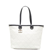 Chanel Coco Mark Tote Bag Shoulder Bag White