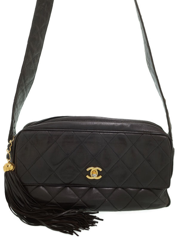Chanel Matelasse Shoulder Bag Black