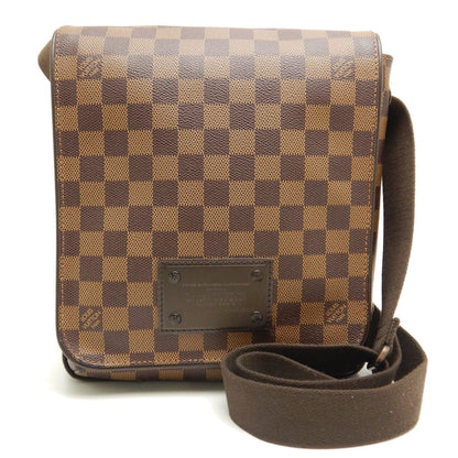 Louis Vuitton Damier Brooklyn PM Ebene Diagonal Shoulder Brown
