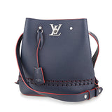 Louis Vuitton Lock Me Shoulder Bag Navy