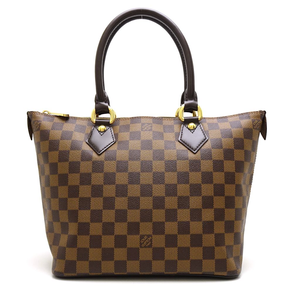 Louis Vuitton Damier Saleya PM Ebene Tote Bag Brown