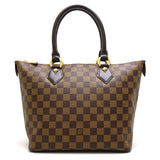 Louis Vuitton Damier Saleya PM Ebene Tote Bag Brown