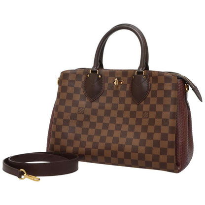Louis Vuitton Handbag Damier Ebene Normandy Python