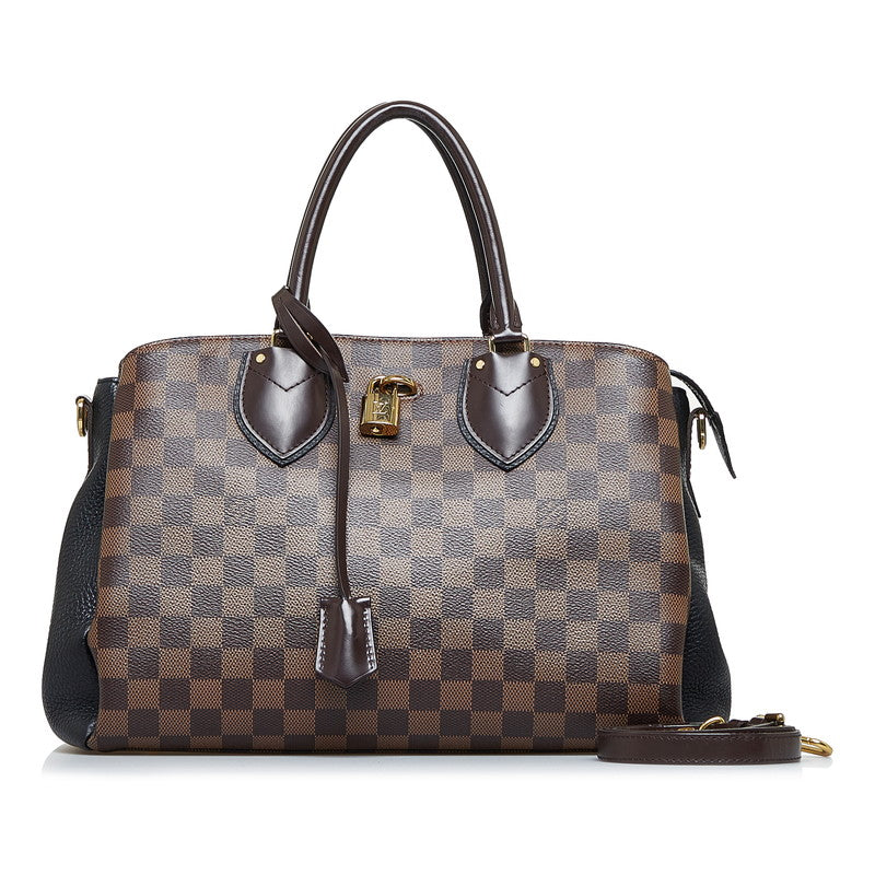 Louis Vuitton Damier Ebene Normandy Shoulder Bag Black