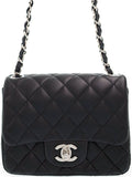Chanel Mini Matelasse Chain Shoulder Bag Black