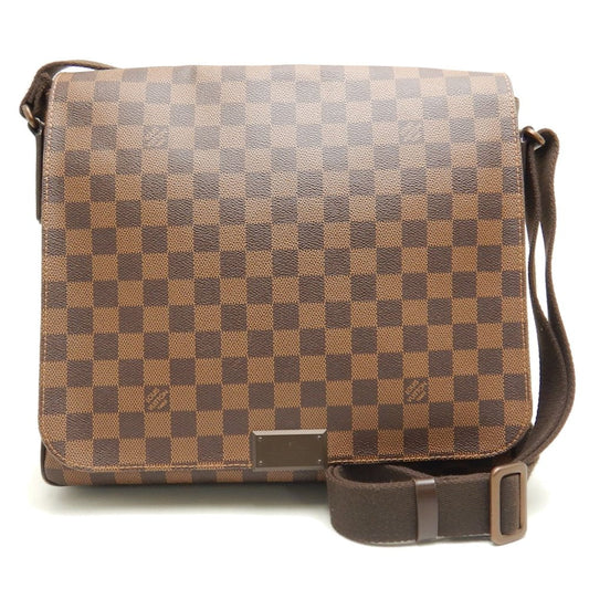 Louis Vuitton Damier Naviglio MM Ebene Diagonal Shoulder Brown