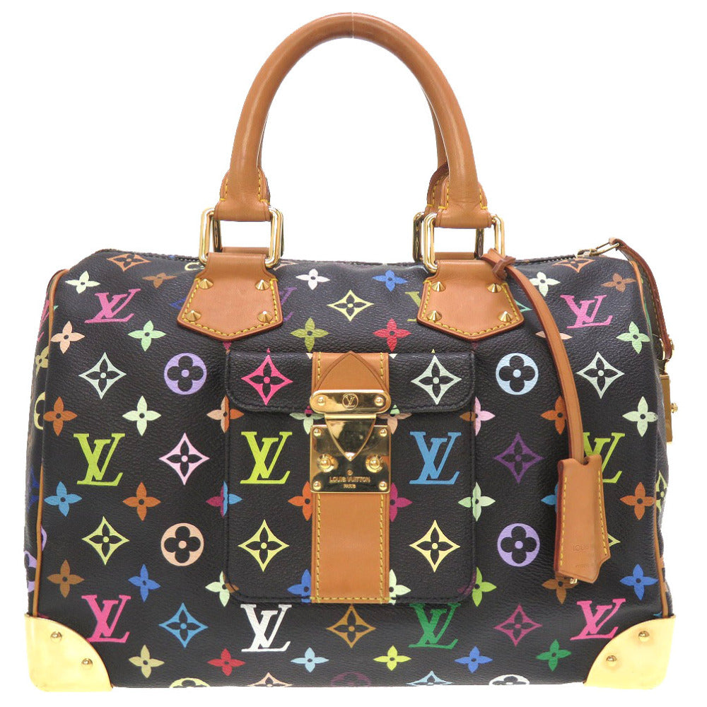 Louis Vuitton Monogram Multicolor Speedy 30 Noir Black