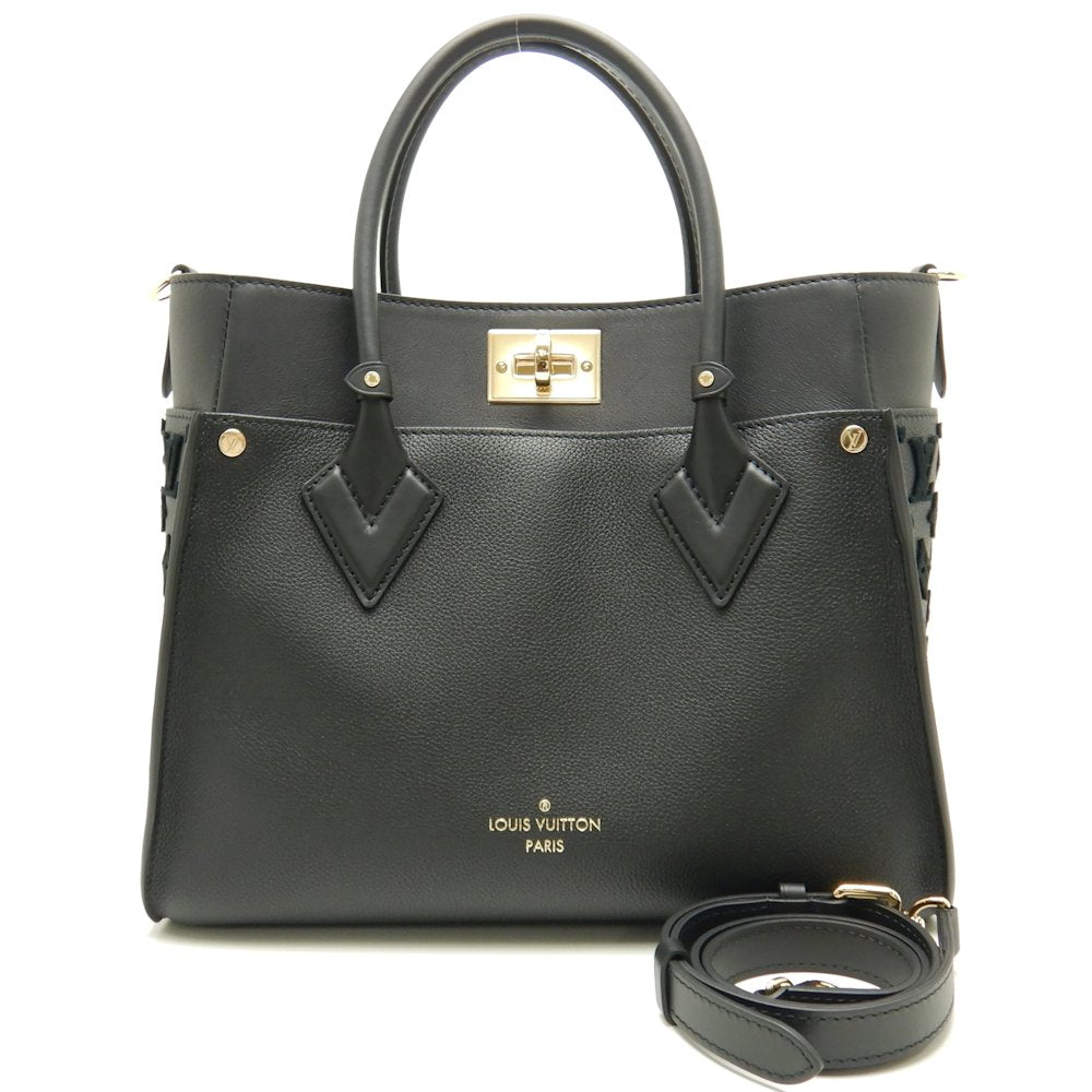 Louis Vuitton On My Side Noir Calf 2WAY Bag Black