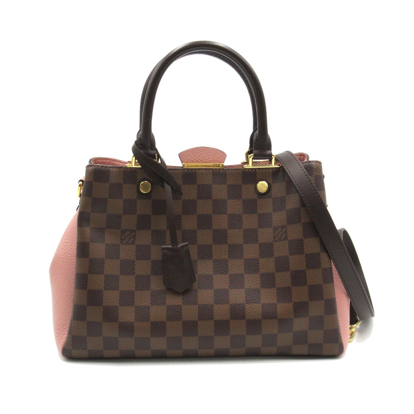 Louis Vuitton Brittany Shoulder Bag Damier Ebene Pink