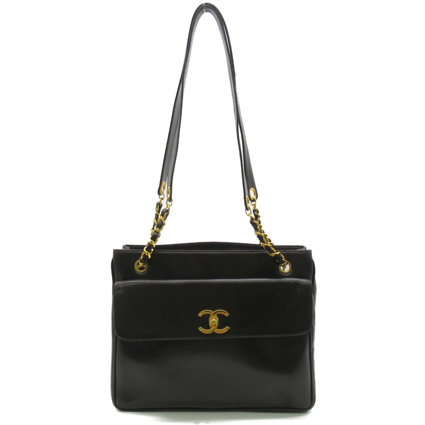 Chanel Shoulder Bag Lambskin Black