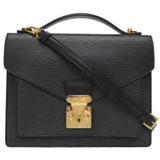 Louis Vuitton Epi Monceau 2way Handbag Black