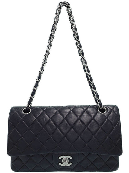 Chanel Matelasse Chain Shoulder Bag Navy