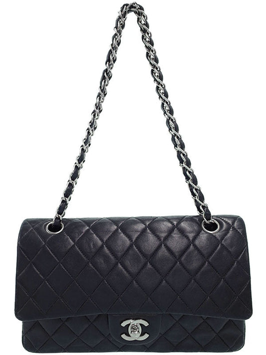 Chanel Matelasse Chain Shoulder Bag Navy
