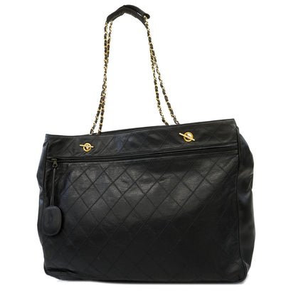 Chanel Chain Shoulder Lambskin Black Gold Metal Fittings