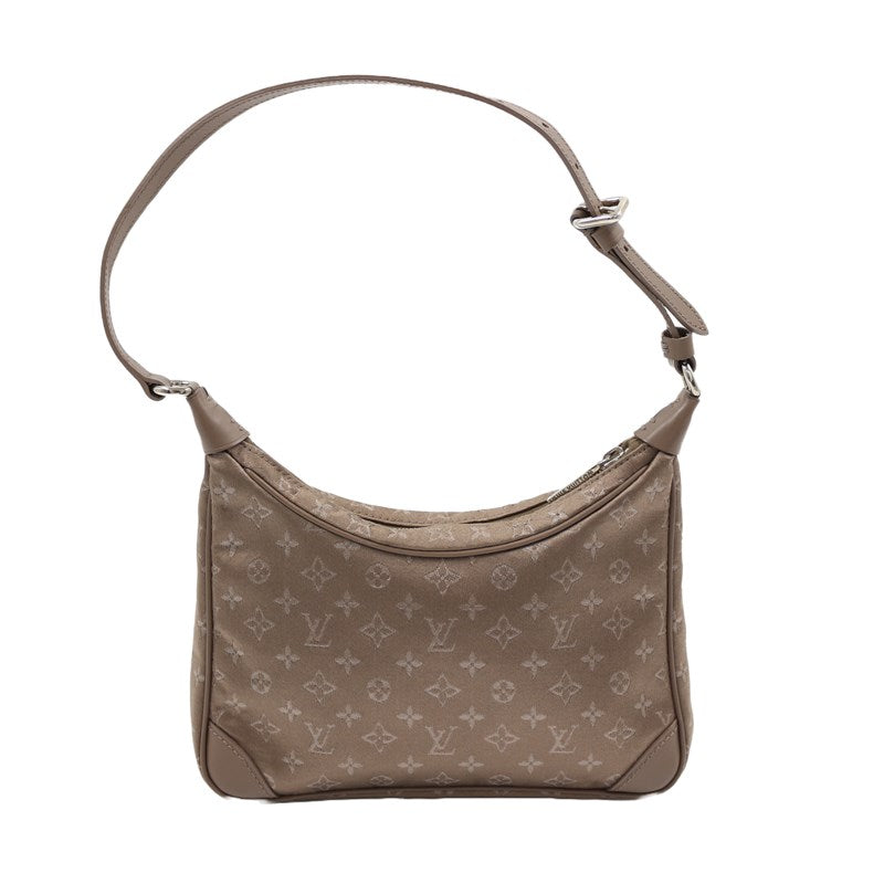 Louis Vuitton Little Boulogne Monogram Satin Noir Handbag