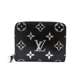 Louis Vuitton Wallet Zippy Coin Purse Exotic Leather Python Black